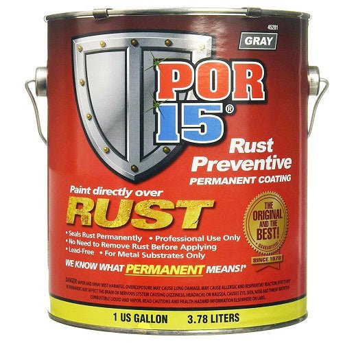 POR-15® 45201 Gray Rust Preventive Coating, 1 Gallon - POR-15 Automotive Paint