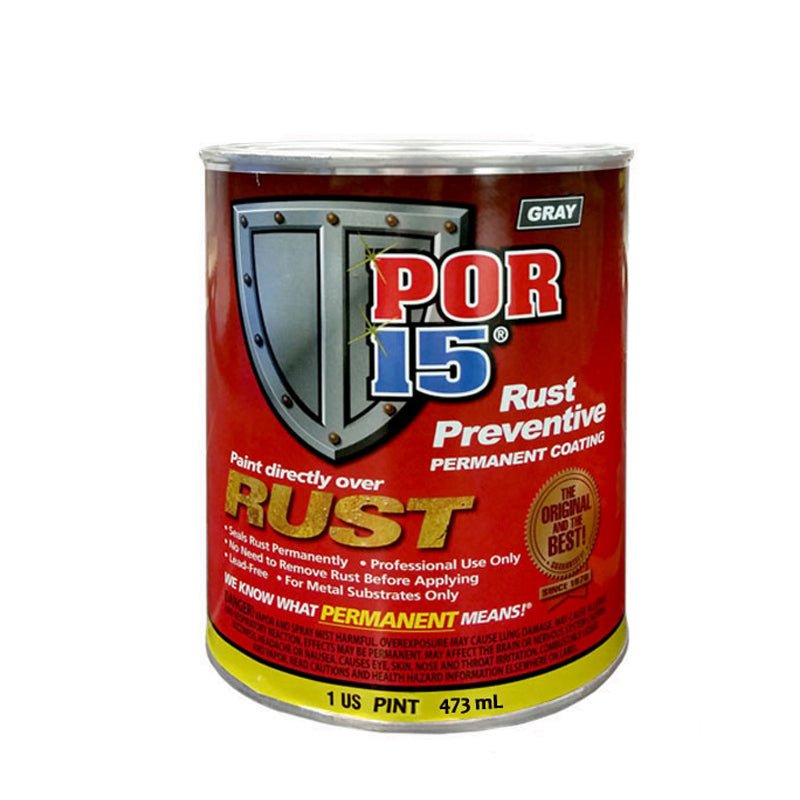 POR-15® 45208 Gray Rust Preventive Coating, 1 Pt - POR-15 Automotive Paint