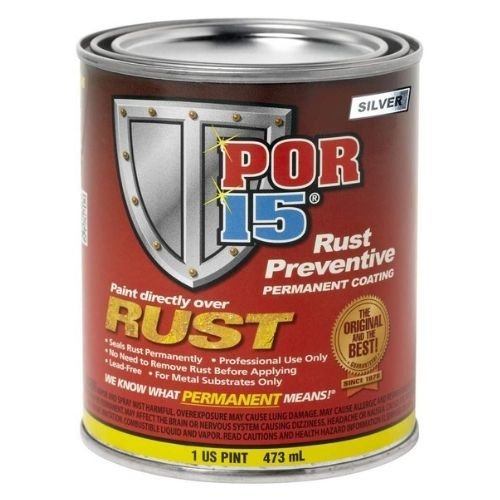 POR-15® 45308 Silver Rust Preventive Coating, 1 Pt - POR-15 Automotive Paint