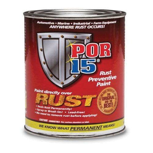 POR-15® 45408 Semi-Gloss Black Rust Preventive Coating, 1 Pt - POR-15 Automotive Paint
