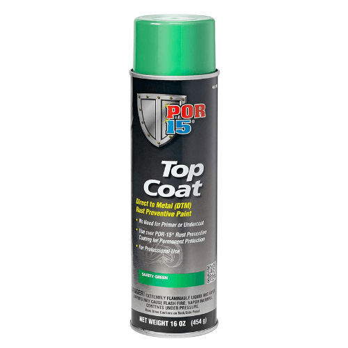 POR-15 46518 Safety Green Top Coat DTM Paint, 16 oz - POR-15 Aerosols