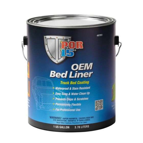 POR-15® 49701 OEM Bed Liner Textured Black, 1 gal - POR-15 Truck Bed Liners