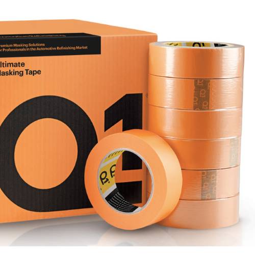 Q1 36 mm (1.5") Ultimate Orange Masking Tape, Case of 24 - Q1 Masking Tape & Paper