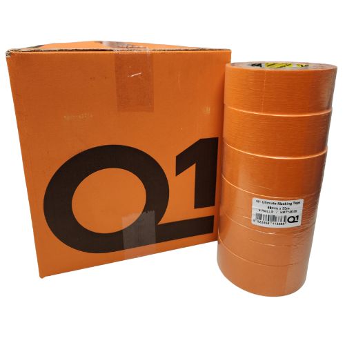 Q1 48 mm (2.0") Ultimate Orange Masking Tape, Case of 24 - Q1 Masking Tape & Paper