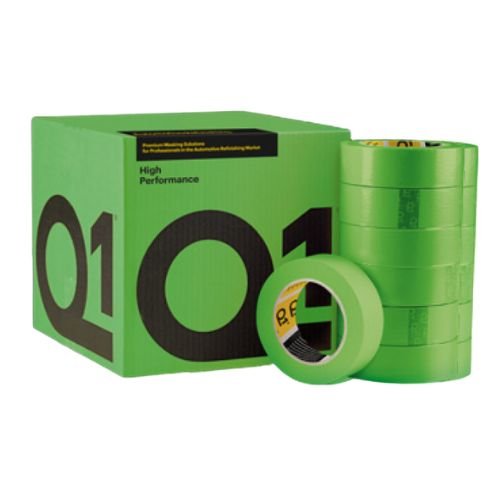 Q1 36 mm (1.5") High Performance Green Masking Tape, Case of 24 - Q1 Masking Tape & Paper