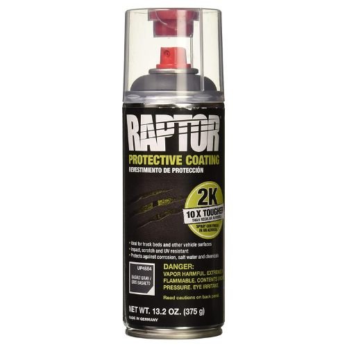 RAPTOR 4884 Basalt Gray 2K Bedliner Aerosol, 13.2 oz Aerosol - UPOL Truck Bed Liners