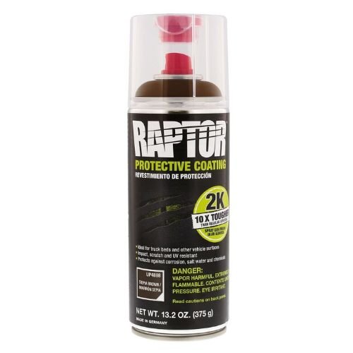 RAPTOR 4888 Sepia Brown 2K Bedliner Aerosol, 13.2 oz Aerosol - UPOL Truck Bed Liners