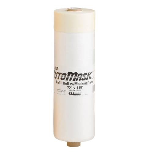 RBL AutoMask 109 72" x 115' Masking Film + Tape Refill Roll - RBL Masking Tape & Paper