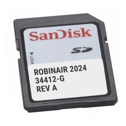 Robinair A/C Machine SD Card With Vehicle Capacities Database - 2024 - Robinair Shop Supplies
