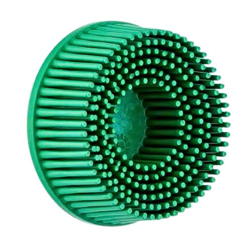 Scotch-Brite 07524 2" Green Roloc Bristle Disc, Coarse Grade, 10 pk - 3M Sandpaper