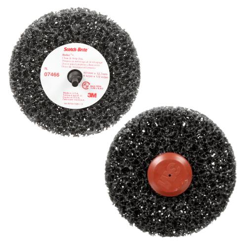 Scotch-Brite 4 x 1/2 in Roloc+ Clean and Strip Disc, Extra Course - 3M Sandpaper