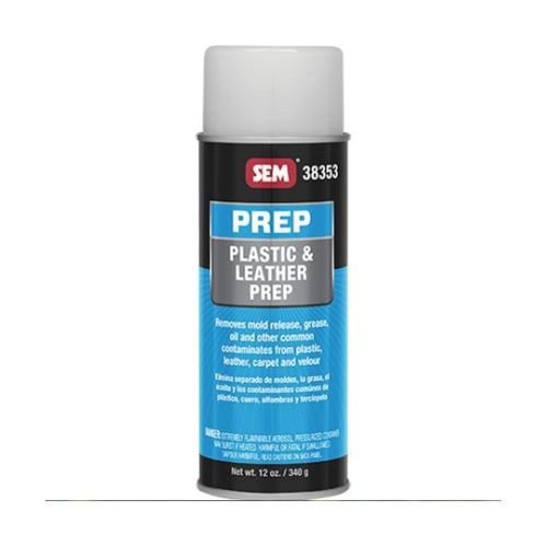 SEM 38353 Leather Carpet and Plastic Prep Solvent Blend | 12 oz Aerosol - SEM Interior Auto Paints