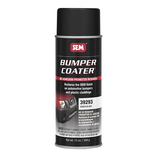 SEM® 39293 Honda Black Flexible Bumper Coater, 12 oz - SEM Aerosols