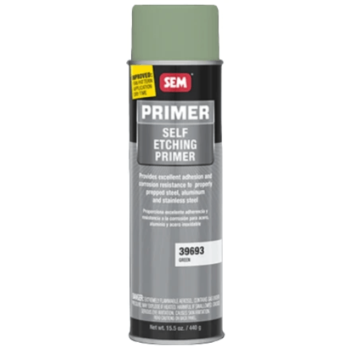 SEM 39693 Green Self-Etching Low VOC Primer, 15.5 oz - SEM Aerosols