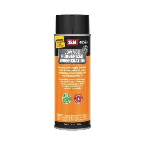 SEM® 40523 Low VOC Black Rubberized Undercoating, 24 oz Aerosol - SEM Rust Prevention