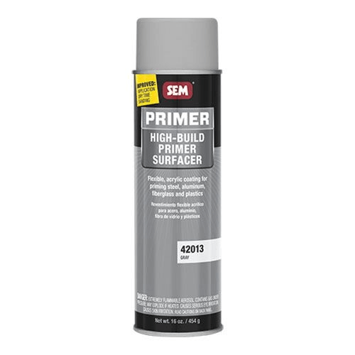 SEM 42013 Gray High-Build Primer Surfacer, 20 oz - SEM Aerosols