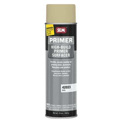 SEM 42023 Beige High-Build Primer Surfacer, 20 oz - SEM Aerosols