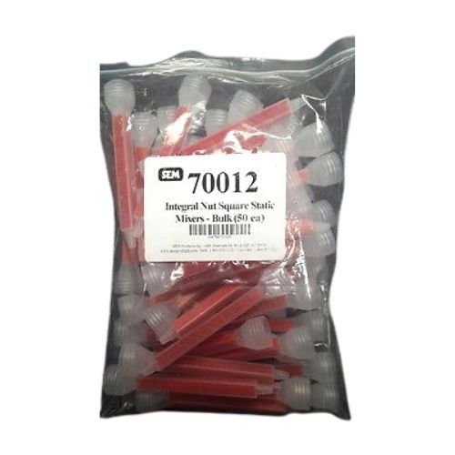 SEM® 70012 Integral Nut Square Static Mixing Nozzle, 50 pk - SEM Adhesives