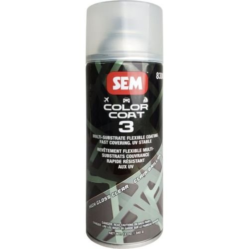 SEM 83003 Color Coat 3 High Gloss Clear, 16 oz | Aerosol | Auto Interior Paint - SEM Interior Auto Paints