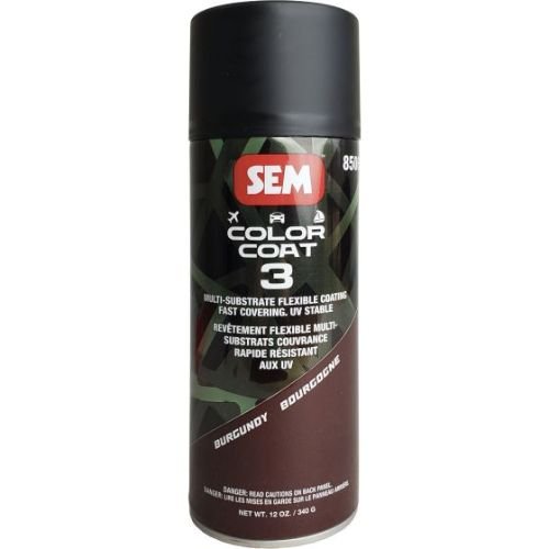 SEM 85063 Color Coat 3 Burgundy, 16 oz | Aerosol | Auto Interior Paint - SEM Interior Auto Paints