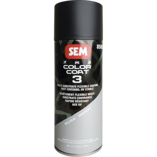 SEM 85083 Color Coat 3 Silver, 16 oz | Aerosol | Auto Interior Paint - SEM Interior Auto Paints