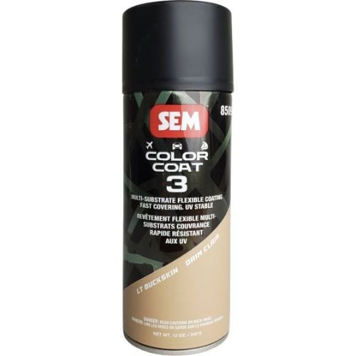 SEM 85093 Color Coat 3 Lt Buckskin, 16 oz | Aerosol | Auto Interior Paint - SEM Interior Auto Paints