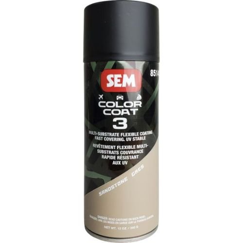 SEM 85143 Color Coat 3 Sandstone, 16 oz | Aerosol | Auto Interior Paint - SEM Interior Auto Paints