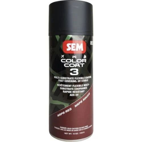 SEM 85273 Color Coat 3 Napa Red, 16 Oz Aerosol - SEM Aerosols