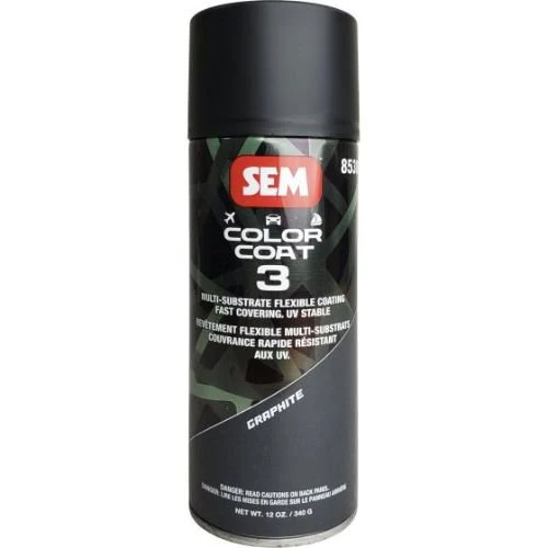 SEM 85303 Color Coat 3 Graphite, 16 Oz Aerosol - SEM Aerosols