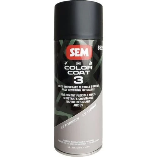 SEM 85353 Color Coat 3 Lt Titanium, 16 Oz Aerosol - SEM Aerosols