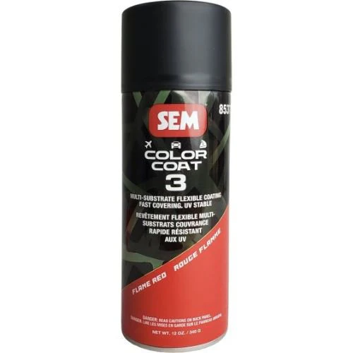SEM 85373 Color Coat 3 Flame Red, 16 Oz Aerosol - SEM Aerosols