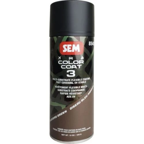 SEM 85483 Color Coat 3 Bluebird Brown, 16 Oz Aerosol - SEM Aerosols