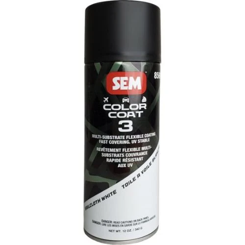 SEM 85603 Color Coat 3 Sailcloth White, 16 Oz Aerosol - SEM Aerosols