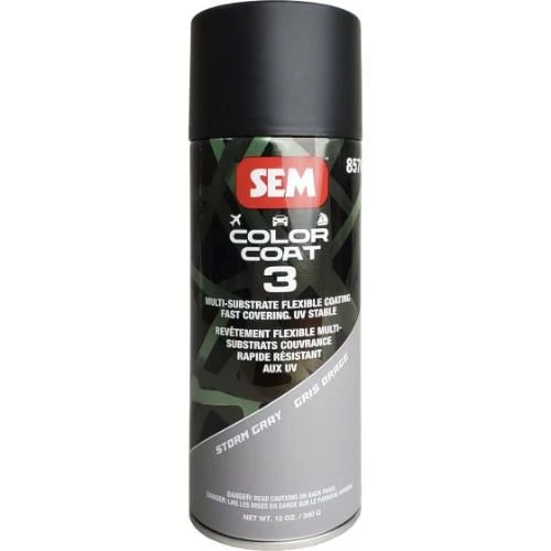 SEM 85763 Color Coat 3 Storm Gray, 16 Oz Aerosol - SEM Aerosols