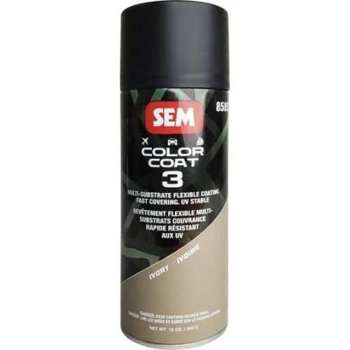 SEM 85853 Color Coat 3 Ivory, 16 Oz Aerosol - SEM Aerosols