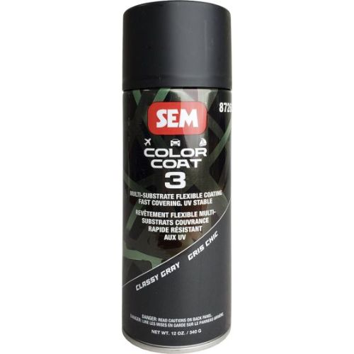 SEM 87223 Color Coat 3 Classy Gray, 16 oz | Aerosol | Auto Interior Paint - SEM Interior Auto Paints