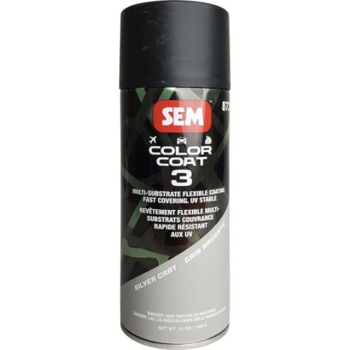 SEM 87353 Color Coat 3 Silver Gray, 16 oz | Aerosol | Auto Interior Paint - SEM Interior Auto Paints