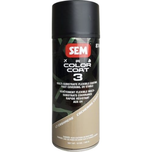 SEM 87413 Color Coat 3 Lt Cashmere, 16 oz | Aerosol | Auto Interior Paint - SEM Interior Auto Paints