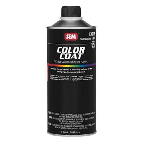 SEM 13016 Color Coat Satin Gloss Clear, 1 Quart | Auto Interior Paint - SEM Interior Auto Paints