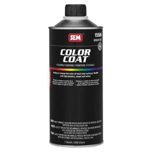 SEM Color Coat Bright Red, 1 Quart, Auto Interior Paint - SEM Automotive Paint
