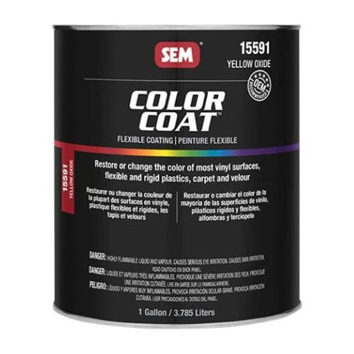 SEM Color Coat Yellow Oxide, 1 Gallon, Auto Interior Paint - SEM Automotive Paint