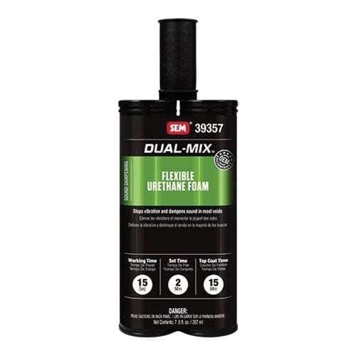 SEM® Dual-Mix™ 39357 Black Flexible Urethane Foam, 7 oz Cartridge - SEM Adhesives