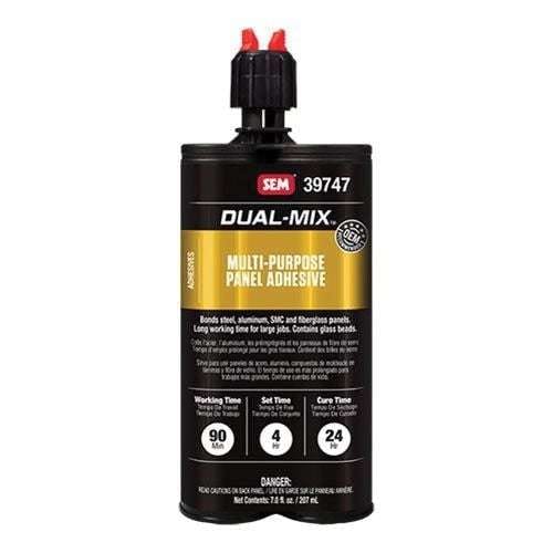 SEM®Dual-Mix™ 39747 Multi-Purpose 2-Component Black Panel Adhesive, 7 oz Cartridge - SEM Adhesives