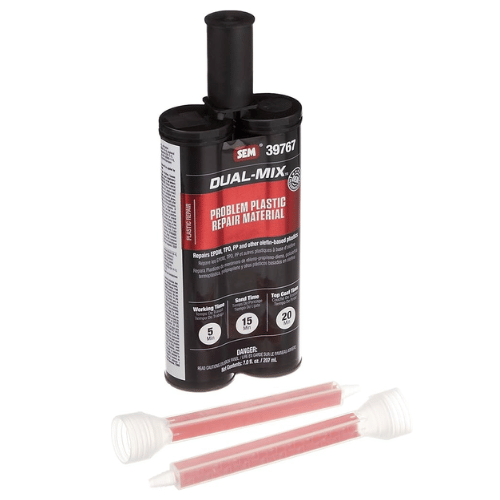 SEM Dual-Mix 39767 Gray Problem Plastic Repair Epoxy, 7 oz - SEM Adhesives