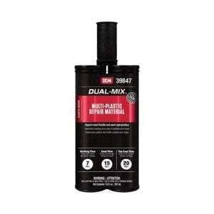 SEM Dual-Mix 39847 Gray Multi-Plastic Repair Material, 7 oz Cartridge - SEM Adhesives
