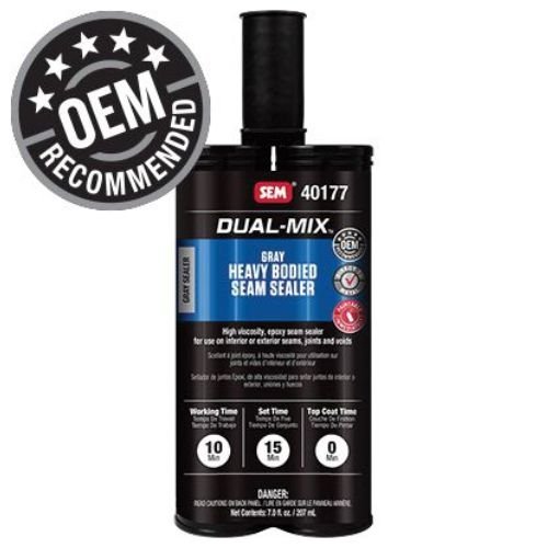 SEM Dual-Mix 40177 Heavy Bodied Gray Seam Sealer, 7 oz - SEM Seam Sealers