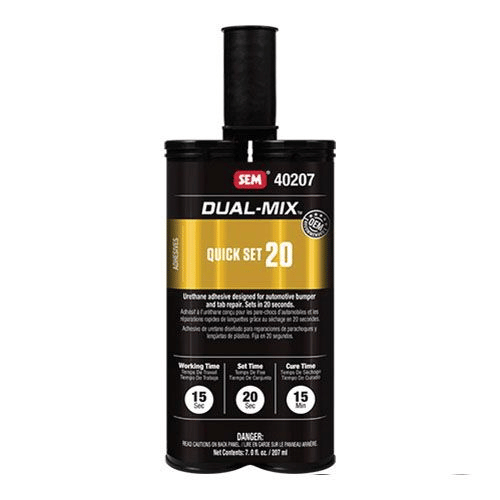 SEM Dual-Mix 40207 20 sec Quick Set Urethane Adhesive, 7 oz - SEM Adhesives