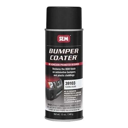 SEM® 39103 Black Flexible Bumper Coater, 12 oz Aerosol Can - SEM Aerosols
