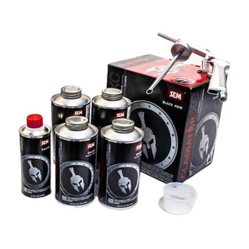 SEM 56650 | Gladiator XC | Black Bed Liner Kit W/Gun - SEM Truck Bed Liners