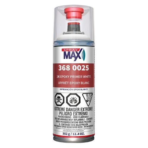 SprayMax® 3680025 White Universal 2K Epoxy Primer Filler Aerosol - Spraymax Aerosols